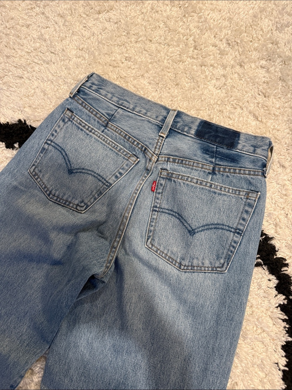 Levi's Light Blue Wide Leg Jeans - Picture 2 of 7